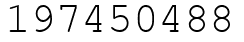 Число 197450488.