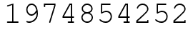 Число 1974854252.