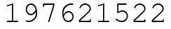 Число 197621522.