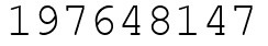 Число 197648147.