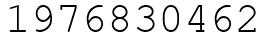 Число 1976830462.