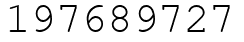 Число 197689727.