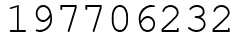 Число 197706232.