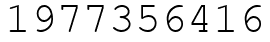Число 1977356416.
