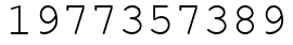 Число 1977357389.