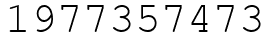 Число 1977357473.