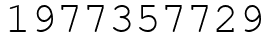 Число 1977357729.