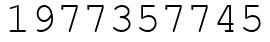 Число 1977357745.