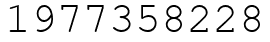 Число 1977358228.