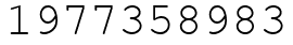 Число 1977358983.