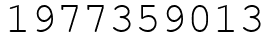 Число 1977359013.