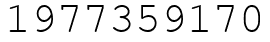 Число 1977359170.