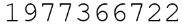 Число 1977366722.