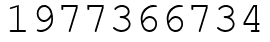 Число 1977366734.