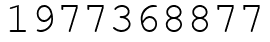 Число 1977368877.