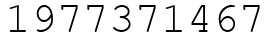 Число 1977371467.