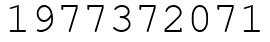 Число 1977372071.