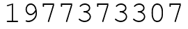 Число 1977373307.