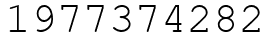 Число 1977374282.
