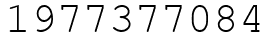 Число 1977377084.
