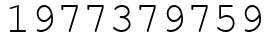 Число 1977379759.