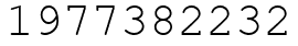 Число 1977382232.