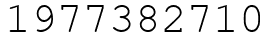 Число 1977382710.