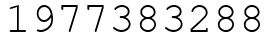 Число 1977383288.