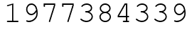 Число 1977384339.