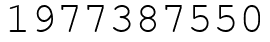 Число 1977387550.