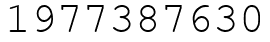 Число 1977387630.