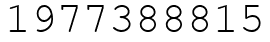 Число 1977388815.
