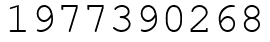 Число 1977390268.