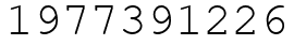 Число 1977391226.