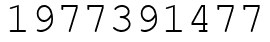 Число 1977391477.