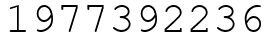 Число 1977392236.