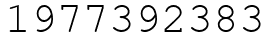 Число 1977392383.