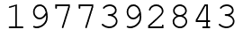Число 1977392843.