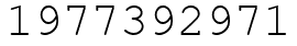 Число 1977392971.