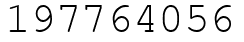 Число 197764056.
