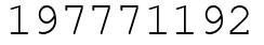 Число 197771192.