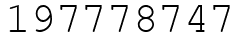 Число 197778747.