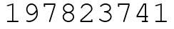 Число 197823741.