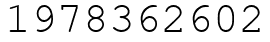 Число 1978362602.