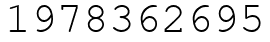 Число 1978362695.