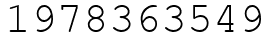 Число 1978363549.