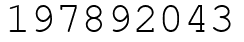 Число 197892043.