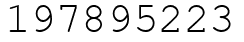 Число 197895223.