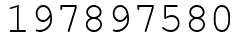 Число 197897580.