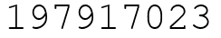 Число 197917023.